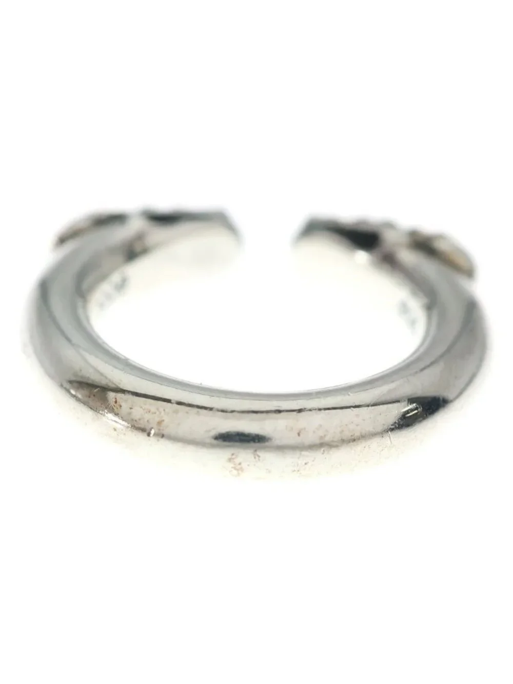 Chrome Hearts Double Dog Ring Silver